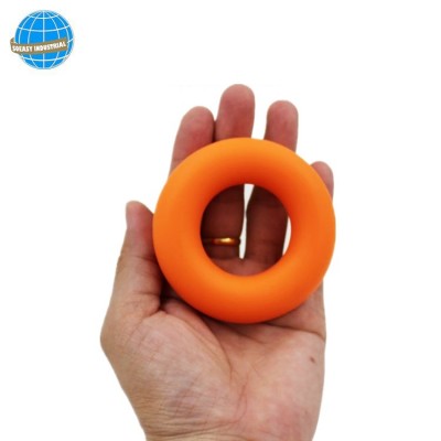 Customized Different Colors Silicone Grip Ring Finger hand Exerciser Ring For Athletes