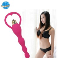 Long Anal Beads Vibrator Anal Plug silicone Prostate Massage