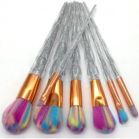 travel makeup brush set rainbow high quality make your own brand private label professional makeup brush set